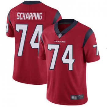 Texans #74 Max Scharping Red Alternate Men's Stitched Football Vapor Untouchable Limited Jersey