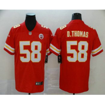 Men's Kansas City Chiefs #58 Derrick Thomas Red 2017 Vapor Untouchable Stitched NFL Nike Limited Jersey