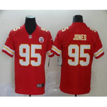 Men's Kansas City Chiefs #95 Chris Jones Red 2017 Vapor Untouchable Stitched NFL Nike Limited Jersey