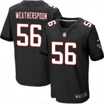 Men's Atlanta Falcons #56 Sean Weatherspoon Black Alternate Stitched NFL Nike Elite Jersey