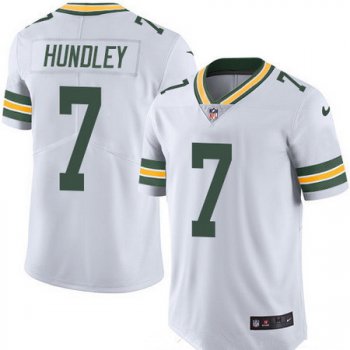 Men's Green Bay Packers #7 Brett Hundley White 2016 Color Rush Stitched NFL Nike Limited Jersey