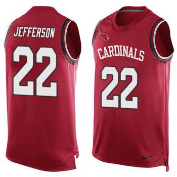 Men's Arizona Cardinals #22 Tony Jefferson Red Hot Pressing Player Name & Number Nike NFL Tank Top Jersey