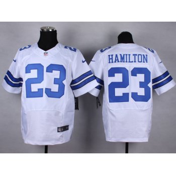 Nike Dallas Cowboys #23 Jakar Hamilton White Elite Jersey