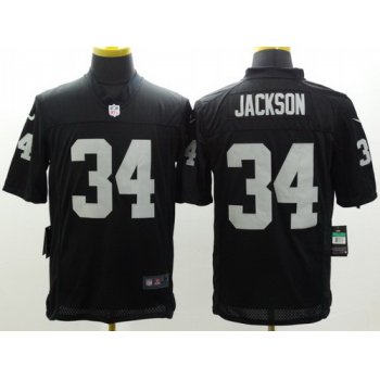 Nike Oakland Raiders #34 Bo Jackson Black Limited Jersey