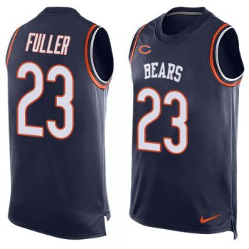 Men's Chicago Bears #23 Kyle Fuller Navy Blue Hot Pressing Player Name & Number Nike NFL Tank Top Jersey