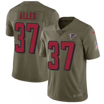 Nike Atlanta Falcons #37 Ricardo Allen Olive Men's Stitched NFL Limited 2017 Salute To Service Jersey