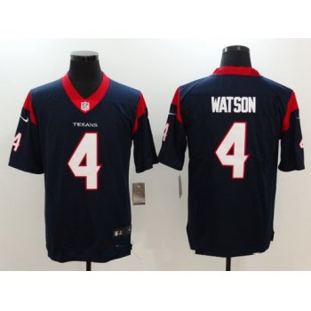 Men's Houston Texans #4 Deshaun Watson Navy Blue Vapor Untouchable Stitched NFL Nike Limited Jersey