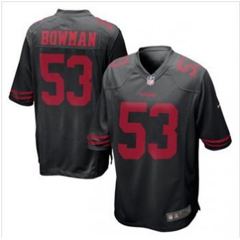 New San Francisco 49ers #53 NaVorro Bowman Black Alternate Game Jersey