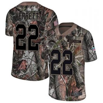 Nike Chargers #22 Jason Verrett Camo Men's Stitched NFL Limited Rush Realtree Jersey