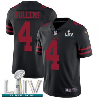 Nike 49ers #4 Nick Mullens Black Super Bowl LIV 2020 Alternate Youth Stitched NFL Vapor Untouchable Limited Jersey