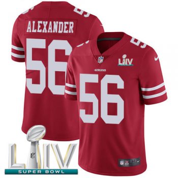 Nike 49ers #56 Kwon Alexander Red Super Bowl LIV 2020 Team Color Youth Stitched NFL Vapor Untouchable Limited Jersey