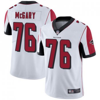 Falcons #76 Kaleb McGary White Men's Stitched Football Vapor Untouchable Limited Jersey