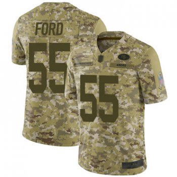 49ers #55 Dee Ford Camo Men's Stitched Football Limited 2018 Salute To Service Jersey