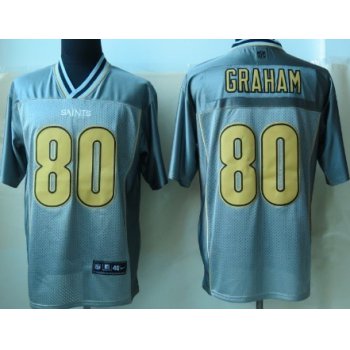 Nike New Orleans Saints #80 Jimmy Graham 2013 Gray Vapor Elite Jersey