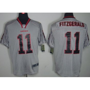 Nike Arizona Cardinals #11 Larry Fitzgerald Lights Out Gray Elite Jersey