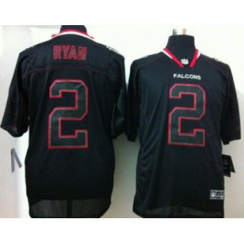 Nike Atlanta Falcons #2 Matt Ryan Lights Out Black Elite Jersey