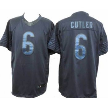 Nike Chicago Bears #6 Jay Cutler Drenched Limited Blue Jersey