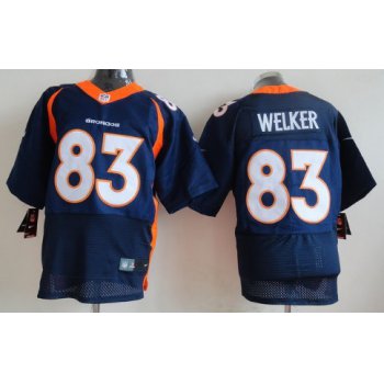 Nike Denver Broncos #83 Wes Welker 2013 Blue Elite Jersey