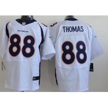 Nike Denver Broncos #88 Demaryius Thomas 2013 White Elite Jersey