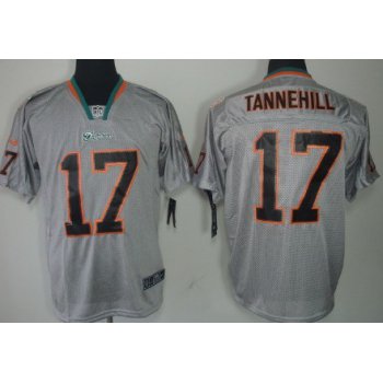 Nike Miami Dolphins #17 Ryan Tannehill Lights Out Gray Elite Jersey