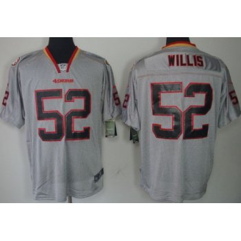 Nike San Francisco 49ers #52 Patrick Willis Lights Out Gray Elite Jersey