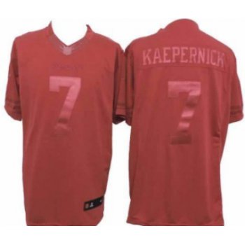 Nike San Francisco 49ers #7 Colin Kaepernick Drenched Limited Red Jersey