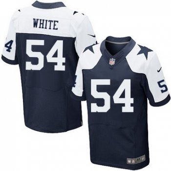 Men's Dallas Cowboys #54 Randy White Navy Blue Thanksgiving Retired Player NFL Nike Elite Jersey