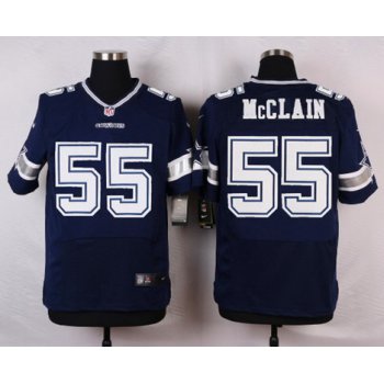 Men's Dallas Cowboys #55 Rolando McClain Navy Blue Team Color NFL Nike Elite Jersey
