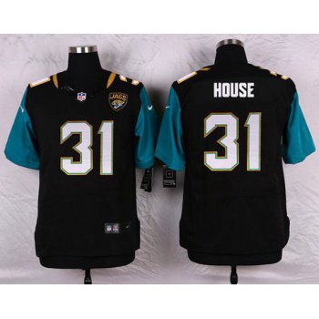 Men's Jacksonville Jaguars #31 Davon House Black Team Color NFL Nike Elite Jersey