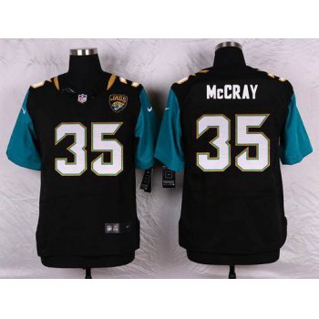 Men's Jacksonville Jaguars #35 Demetrius McCray Black Team Color NFL Nike Elite Jersey