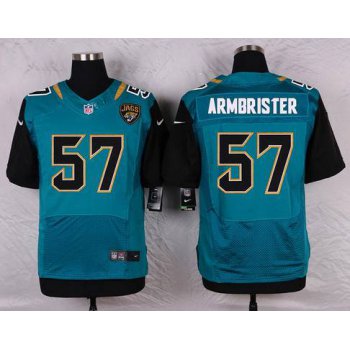 Men's Jacksonville Jaguars #57 Thurston Armbrister Teal Green Alternate NFL Nike Elite Jersey