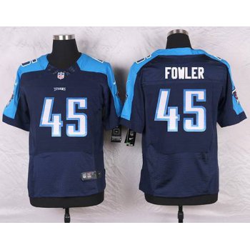 Men's Tennessee Titans #45 Jalston Fowler Navy Blue Alternate NFL Nike Elite Jersey