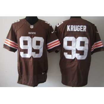 Nike Cleveland Browns #99 Paul Kruger Brown Elite Jersey