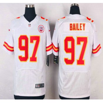 Men's Kansas City Chiefs #97 Allen Bailey White Road NFL Nike Elite Jersey