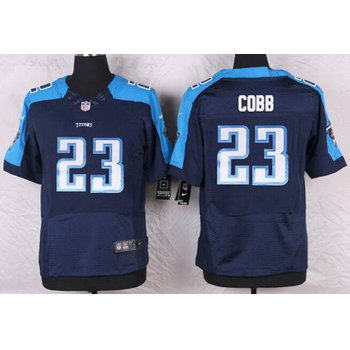 Men's Tennessee Titans #23 David Cobb Navy Blue Alternate NFL Nike Elite Jersey