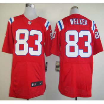 Nike New England Patriots #83 Wes Welker Red Elite Jersey
