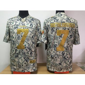 Nike Steelers 7 Ben Roethlisberger Grey US Dollar Fashion Limited Jersey