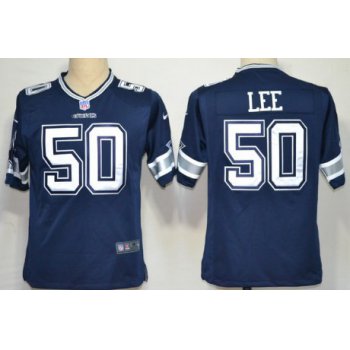 Nike Dallas Cowboys #50 Sean Lee Blue Game Jersey