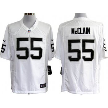 Nike Oakland Raiders #55 Rolando McClain White Game Jersey