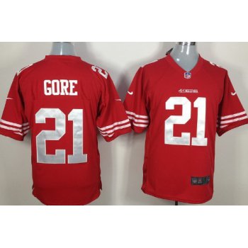 Nike San Francisco 49ers #21 Frank Gore Red Game Jersey