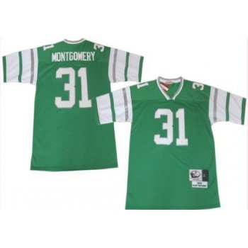 Philadelphia Eagles #31 Wilbert Montgomery Light Green Throwback Jersey