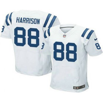 Men's Indianapolis Colts #88 Marvin Harrison White Road NFL Nike Elite Jersey