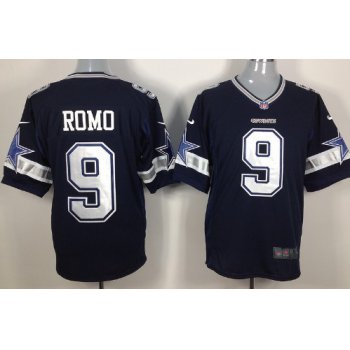 Nike Dallas Cowboys #9 Tony Romo Blue Game Jersey