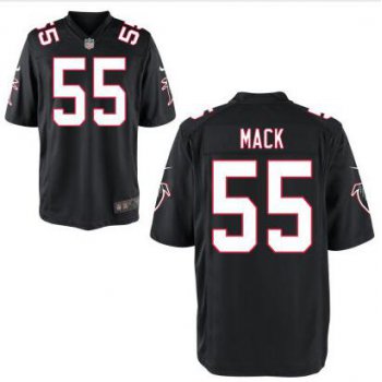 Men's Atlanta Falcons #55 Alex Mack Black Alternate NFL Nike Elite Jersey