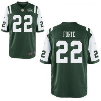Men's New York Jets #22 Matt Forte Green Team Color NFL Nike Elite Jersey