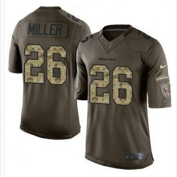 Nike Texans #26 Lamar Miller Green Men's Stitched NFL Limited Salute to Service Jersey