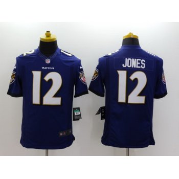 Nike Baltimore Ravens #12 Jacoby Jones 2013 Purple Limited Jersey