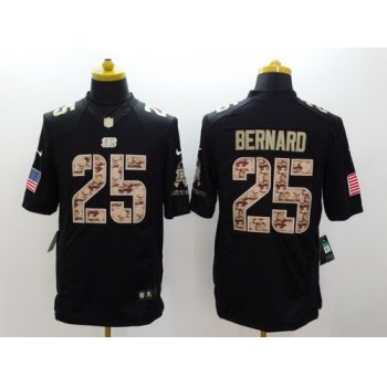 Nike Cincinnati Bengals #25 Giovani Bernard Salute to Service Black Limited Jersey