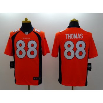 Nike Denver Broncos #88 Demaryius Thomas 2013 Orange Limited Jersey
