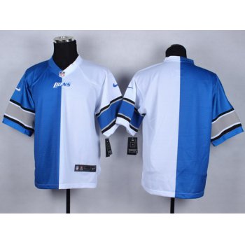 Nike Detroit Lions Blank Light Blue/White Two Tone Elite Jersey